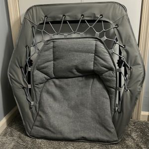 Gray bungee chair